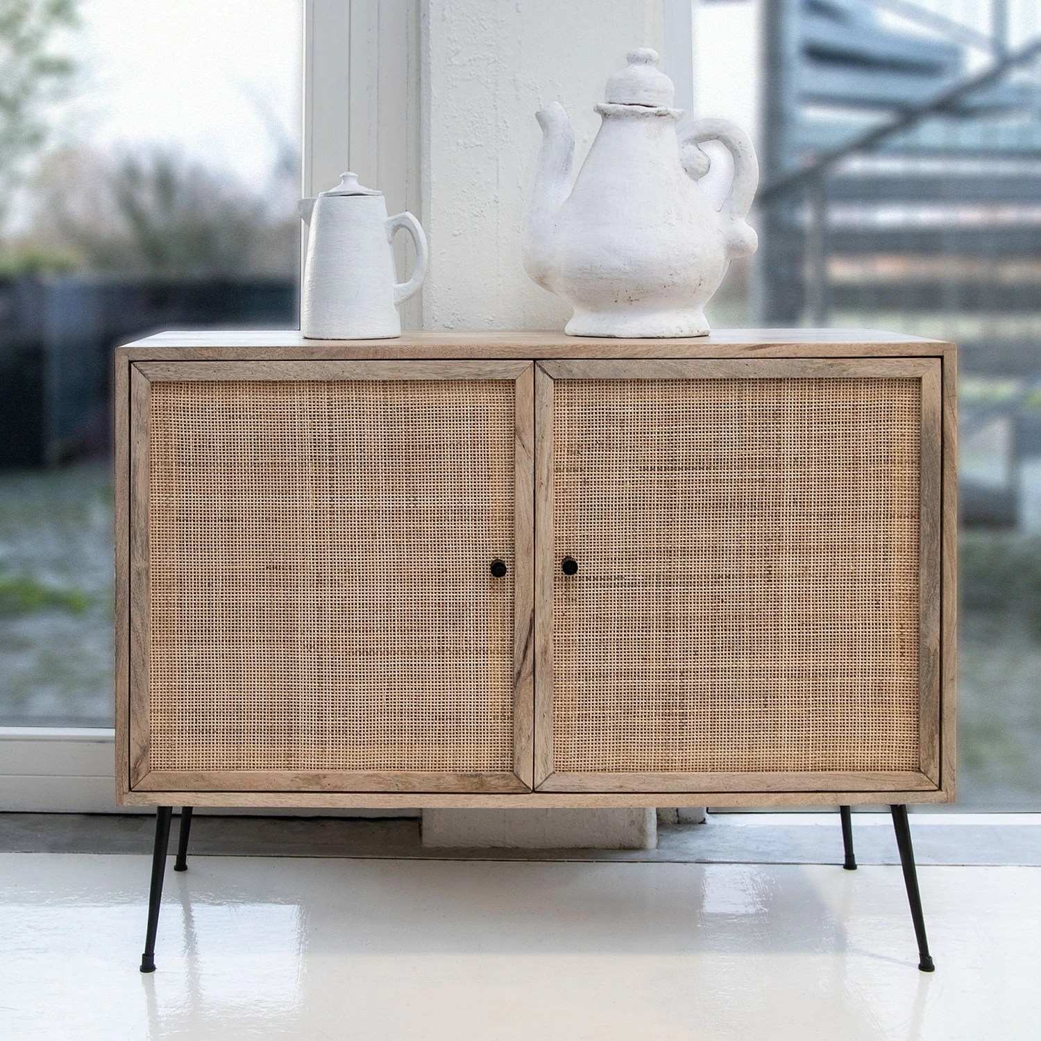 Naturoo Kommode Maardu I - Rattan / Mango massiv - Beige / Mango 2 Naturoo Kommode Maardu I - Rattan / Mango massiv - Beige / Mango – Bild 2