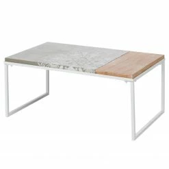 Loftscape Couchtisch Thusy - Tanne teilmassiv - Tanne / Weiß