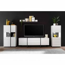 Loftscape Highboard Muuga I - Weiß / Grau -WOHNZIMMERMÖBEL Verkäufe 1000261750 210422 07554200010 MOOD DETAILS P000000001000261750 mood