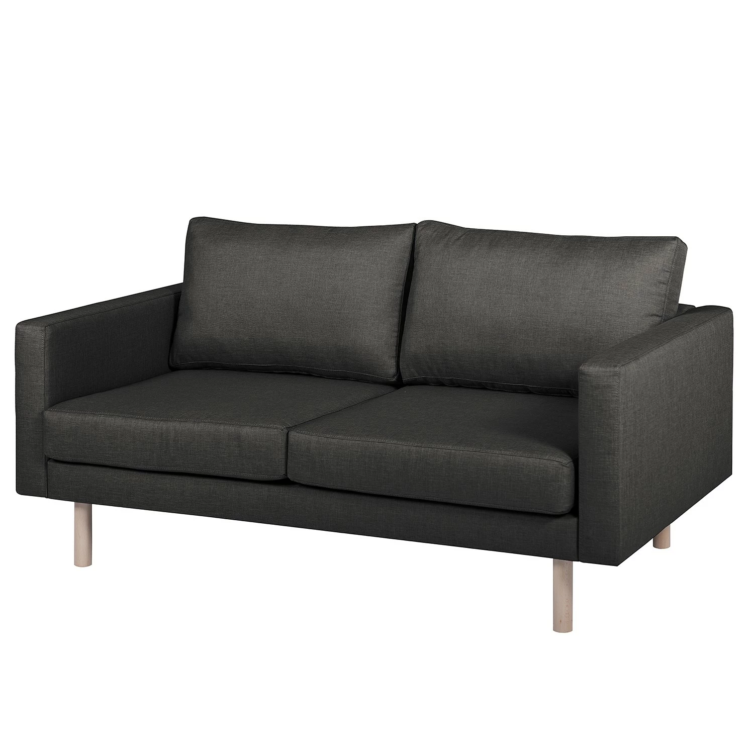 Norrwood Sofa Thegra I (2-Sitzer) - Flachgewebe - Anthrazit 1 Norrwood Sofa Thegra I (2-Sitzer) - Flachgewebe - Anthrazit