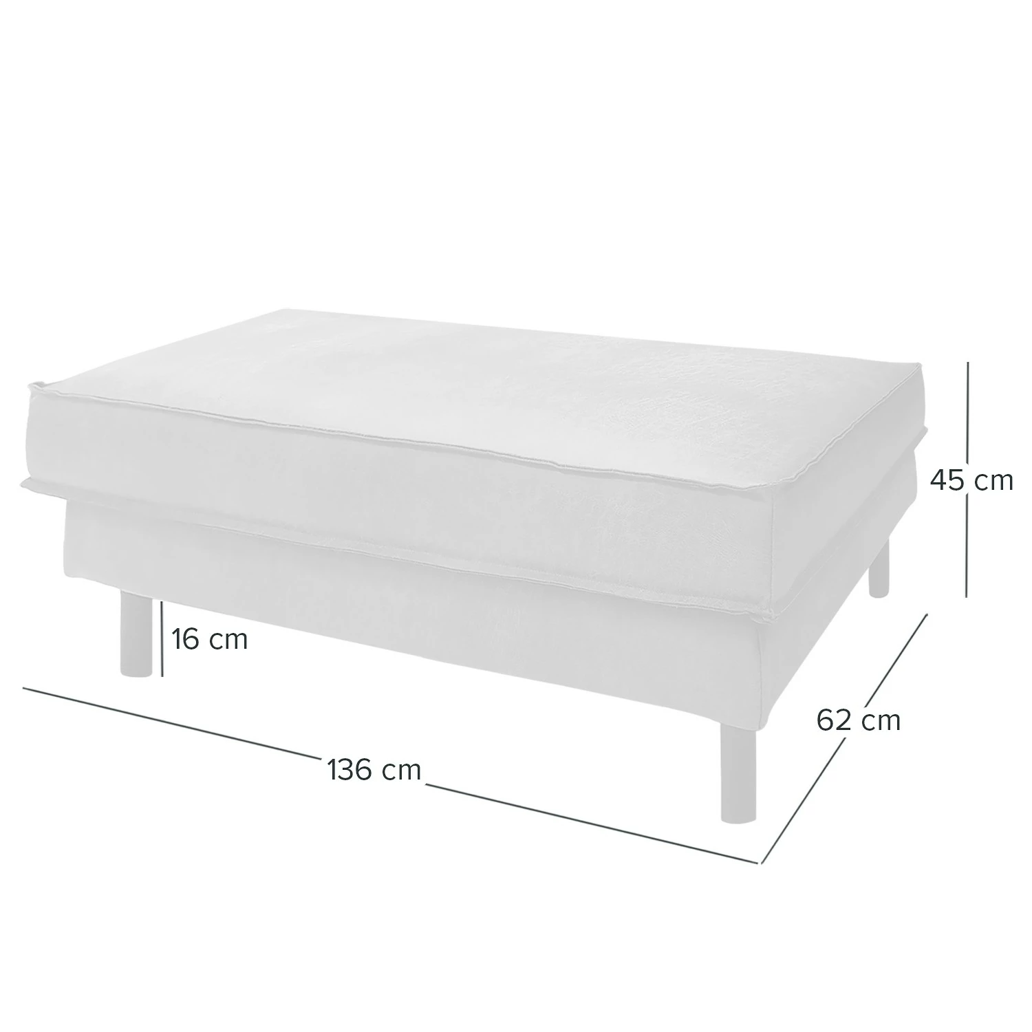 Ars manufacti Polsterhocker FORT DODGE - Antiklederlook - Microfaser Yaka: Cognac 7 Ars manufacti Polsterhocker FORT DODGE - Antiklederlook - Microfaser Yaka: Cognac – Bild 7