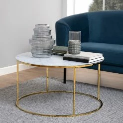 Red Living Couchtisch Ballenita - Glas / Metall - Gold -WOHNZIMMERMÖBEL Verkäufe 1000263266 210430 14472900019 MOOD DETAILS P000000001000263266 mood