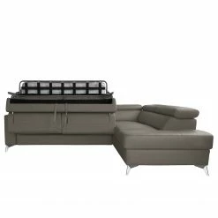 Loftscape Ecksofa Adamo - Echtleder Mabel: Sahara dunkel - Ottomane davorstehend rechts - Mit Schlaffunktion -WOHNZIMMERMÖBEL Verkäufe 1000263597 210601 15004700605 DETAILS P000000001000263597