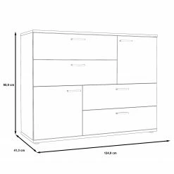 Loftscape Kommode Leisi - Altholz Dekor -WOHNZIMMERMÖBEL Verkäufe 1000264575 210505 14340600078 SKETCH DETAILS P000000001000264575 sketch