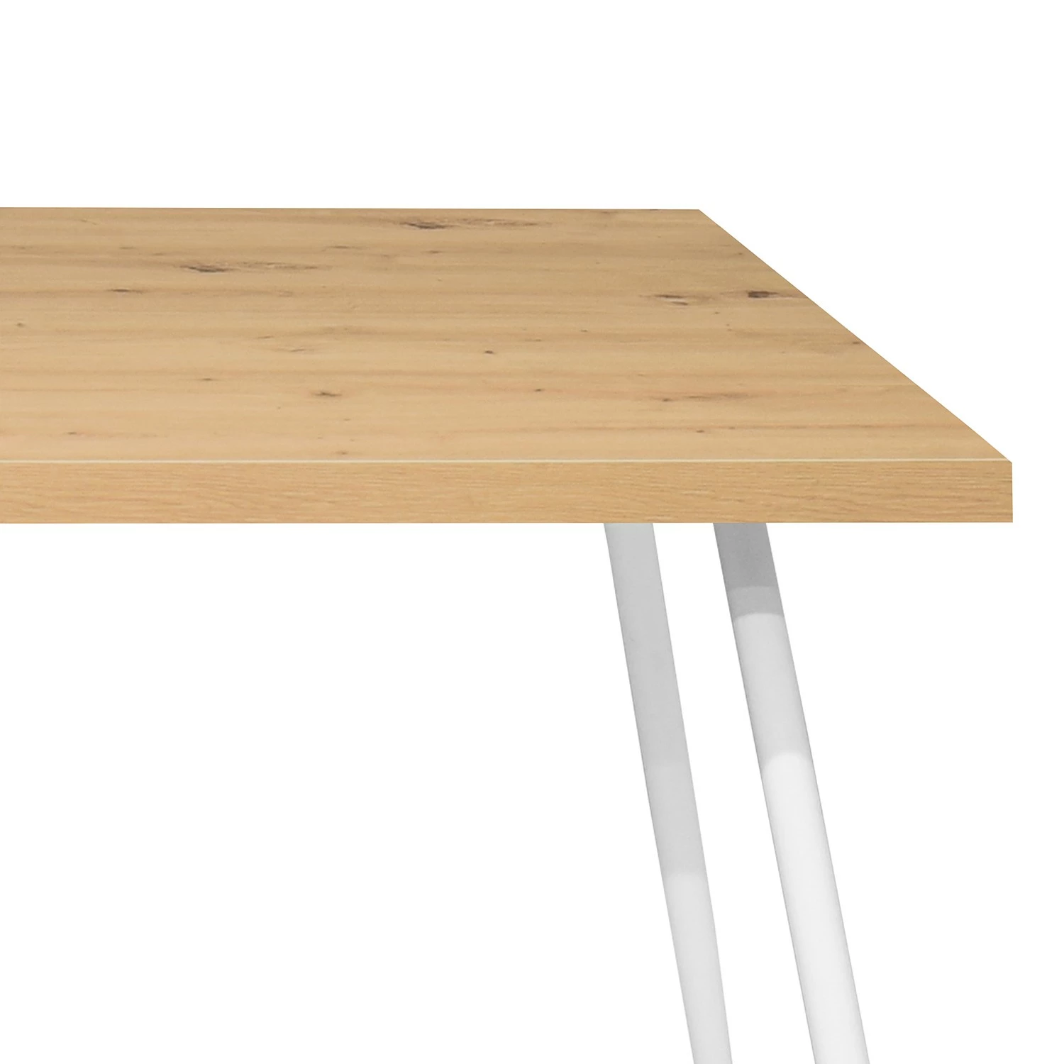 Furnitive Schreibtisch Unieux I - Asteiche Dekor - Breite: 120 cm - Weiß 2 Furnitive Schreibtisch Unieux I - Asteiche Dekor - Breite: 120 cm - Weiß – Bild 2