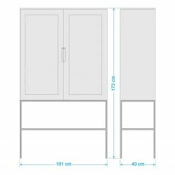 Jack & Alice Highboard Puyo - Akazie massiv / Metall - Akazie / Gold -WOHNZIMMERMÖBEL Verkäufe 1000264951 220118 131412000510 SKETCH DETAILS P000000001000264951 sketch