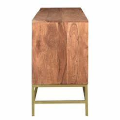 Jack & Alice Sideboard Puyo - Akazie massiv / Metall - Akazie / Gold -WOHNZIMMERMÖBEL Verkäufe 1000264972 220118 13141300075 DETAILS P000000001000264972