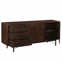 Ars manufacti Sideboard Angun - Akazie massiv / Metall - Akazie Dunkel / Schwarz -WOHNZIMMERMÖBEL Verkäufe 1000264973 220105 155802000036 DETAILS P000000001000264973