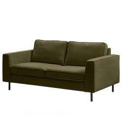 Mørteens Sofa Monblanc (2-Sitzer) - Webstoff - Webstoff Velia: Dunkelgrün