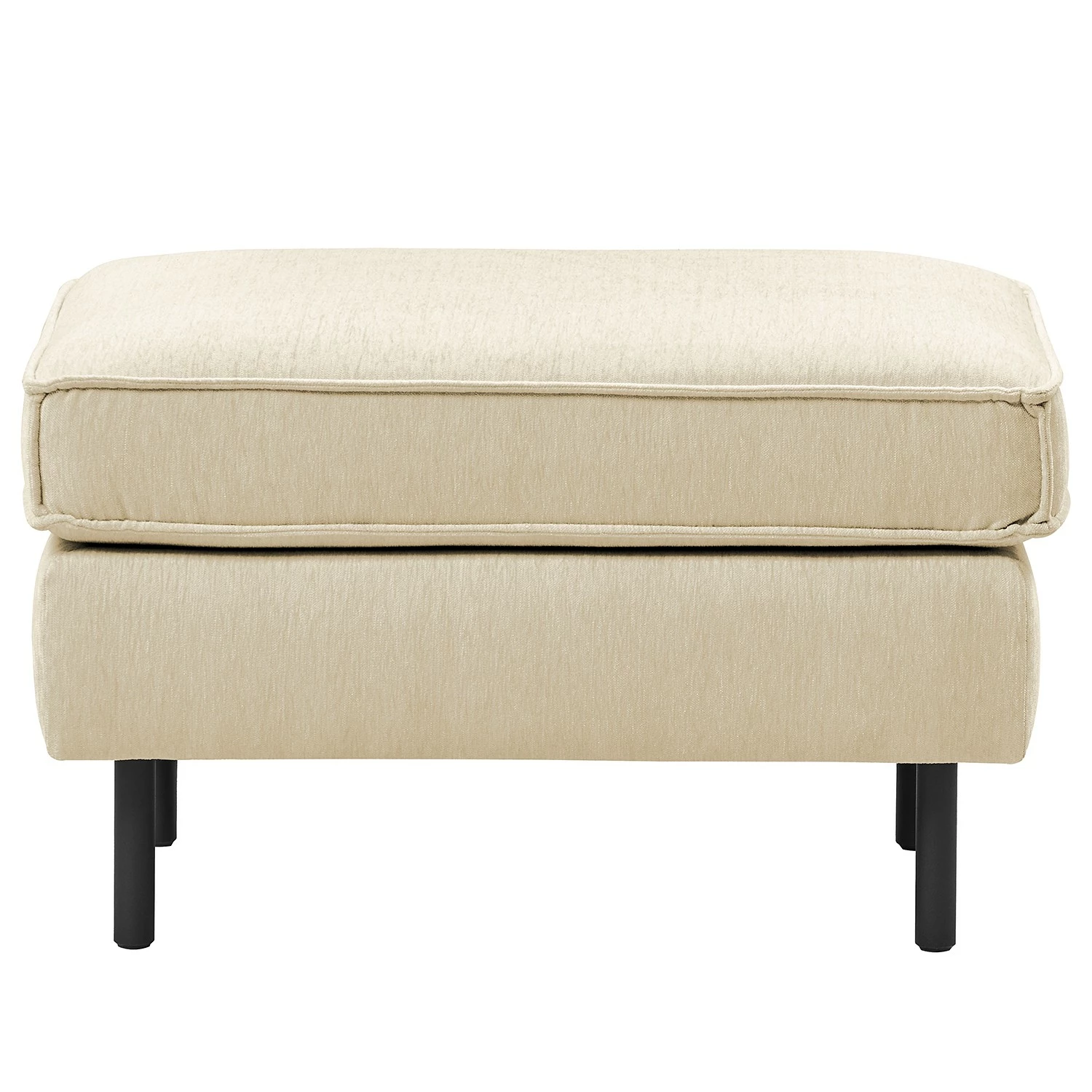 Mørteens Polsterhocker Monblanc - Webstoff - Webstoff Velia: Creme 5 Mørteens Polsterhocker Monblanc - Webstoff - Webstoff Velia: Creme – Bild 5