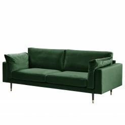 Maison Belfort Sofa Venette (2,5-Sitzer) - Microfaser - Microfaser Bruna: Dunkelgrün