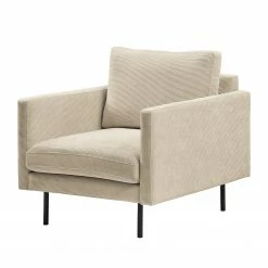Mørteens Sessel Landos - Cordstoff Licia: Creme
