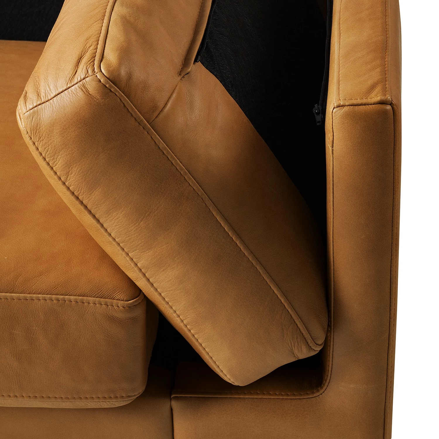 Studio Copenhagen 2,5-Sitzer Sofa COSO Classic+ - Echtleder Taru: Hellbraun - Eiche Dunkel 13 Studio Copenhagen 2,5-Sitzer Sofa COSO Classic+ - Echtleder Taru: Hellbraun - Eiche Dunkel – Bild 13