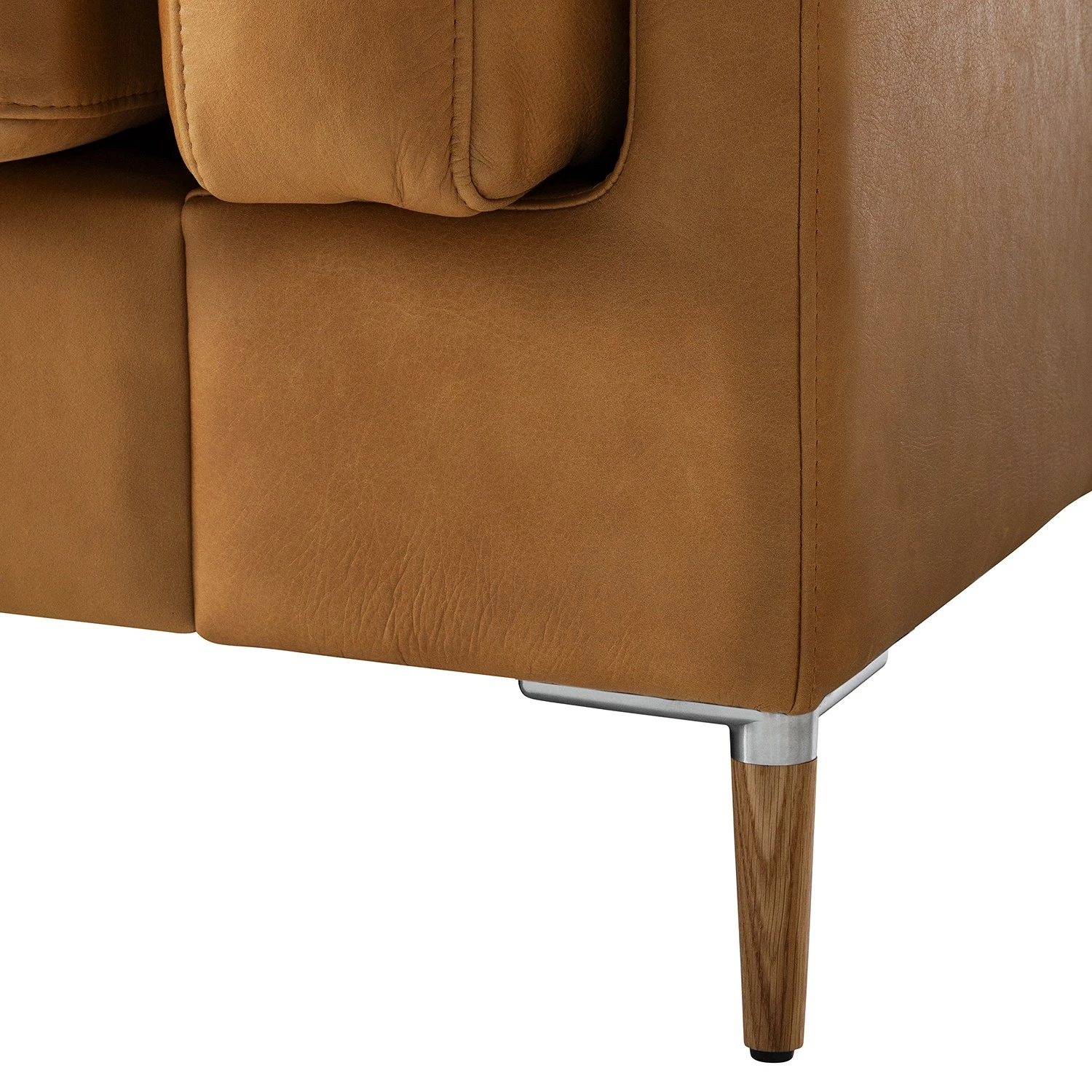 Studio Copenhagen 2,5-Sitzer Sofa COSO Classic+ - Echtleder Taru: Hellbraun - Eiche Dunkel 19 Studio Copenhagen 2,5-Sitzer Sofa COSO Classic+ - Echtleder Taru: Hellbraun - Eiche Dunkel – Bild 19