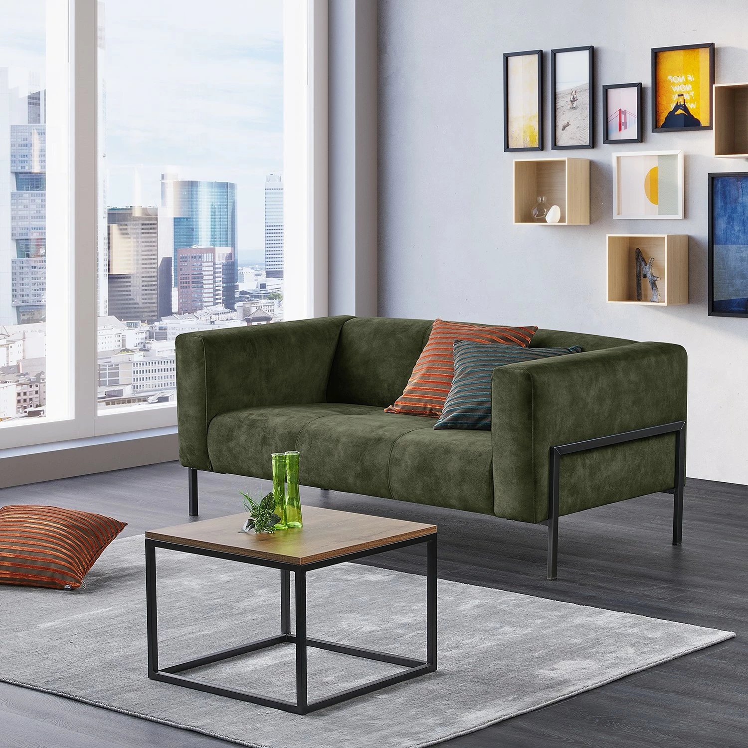 Mørteens Sofa Vernioz (2-Sitzer) - Webstoff - Webstoff Adela: Moosgrün 2 Mørteens Sofa Vernioz (2-Sitzer) - Webstoff - Webstoff Adela: Moosgrün – Bild 2