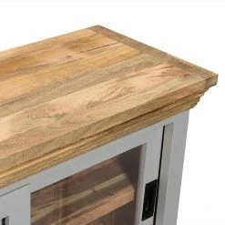 Maison Belfort TV-Lowboard Antton - Akazie / Mango massiv - Grau / Mango -WOHNZIMMERMÖBEL Verkäufe 1000265466 220104 09380600081 DETAILS P000000001000265466