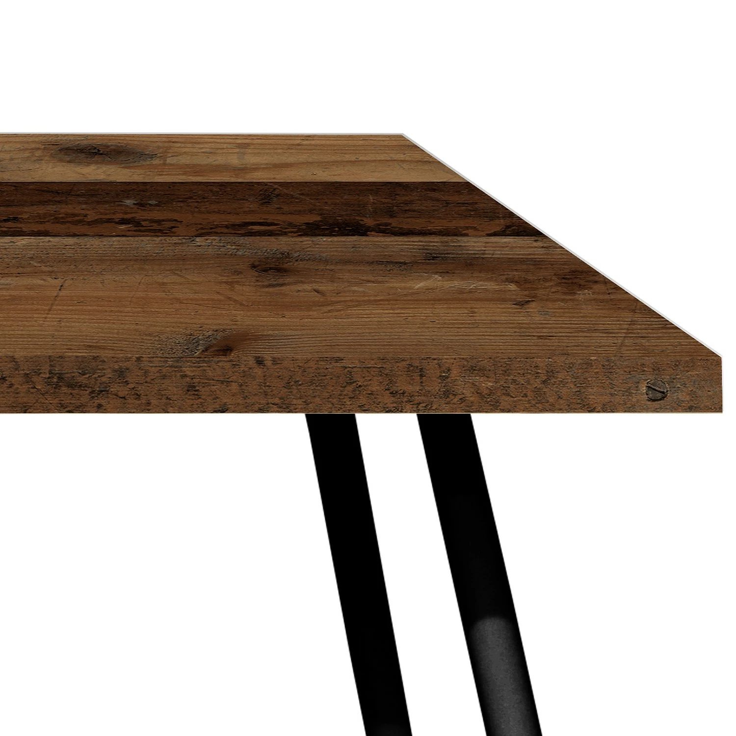 Furnitive Schreibtisch Unieux I - Altholz Dekor - Breite: 160 cm - Schwarz 2 Furnitive Schreibtisch Unieux I - Altholz Dekor - Breite: 160 cm - Schwarz – Bild 2