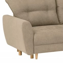 Norrwood Ecksofa Cab - Microfaser - Microfaser Enza: Hellbeige - Longchair davorstehend rechts -WOHNZIMMERMÖBEL Verkäufe 1000266779 210527 11181700332 DETAILS P000000001000266779