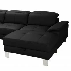 Loftscape Wohnlandschaft Bussy - Echtleder - Echtleder Moja: Schwarz - Longchair davorstehend rechts / Ottomane links - Mit Schlaffunktion 26 Loftscape Wohnlandschaft Bussy - Echtleder - Echtleder Moja: Schwarz - Longchair davorstehend rechts / Ottomane links - Mit Schlaffunktion -WOHNZIMMERMÖBEL Verkäufe 1000266810 210527 11184000583 DETAILS P000000001000266810