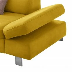 Loftscape Ecksofa Calau - Microfaser - Microfaser Enza: Senfgelb - Ottomane davorstehend links - Mit Schlaffunktion -WOHNZIMMERMÖBEL Verkäufe 1000266833 210527 11192700807 DETAILS P000000001000266833