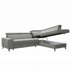 Loftscape Ecksofa Cadima I - Microfaser - Microfaser Enza: Grau - Ottomane davorstehend rechts - Mit Schlaffunktion -WOHNZIMMERMÖBEL Verkäufe 1000266894 210527 11203301528 DETAILS P000000001000266894