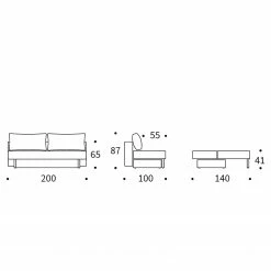 Innovation Möbel Schlafsofa Merga - Webstoff - Anthrazit -WOHNZIMMERMÖBEL Verkäufe 1000267135 210715 14053100221 SKETCH DETAILS P000000001000267135 sketch