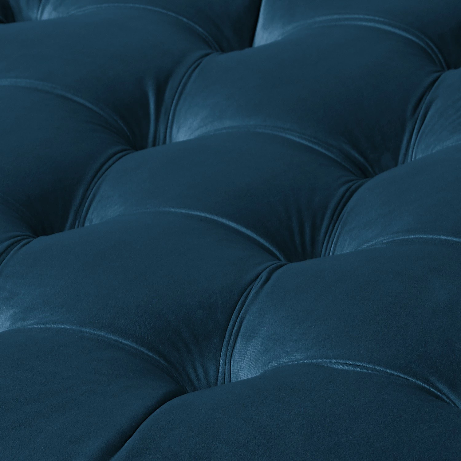 Ridgevalley Polsterhocker Dale - Samt Ravi: Marineblau 3 Ridgevalley Polsterhocker Dale - Samt Ravi: Marineblau – Bild 3