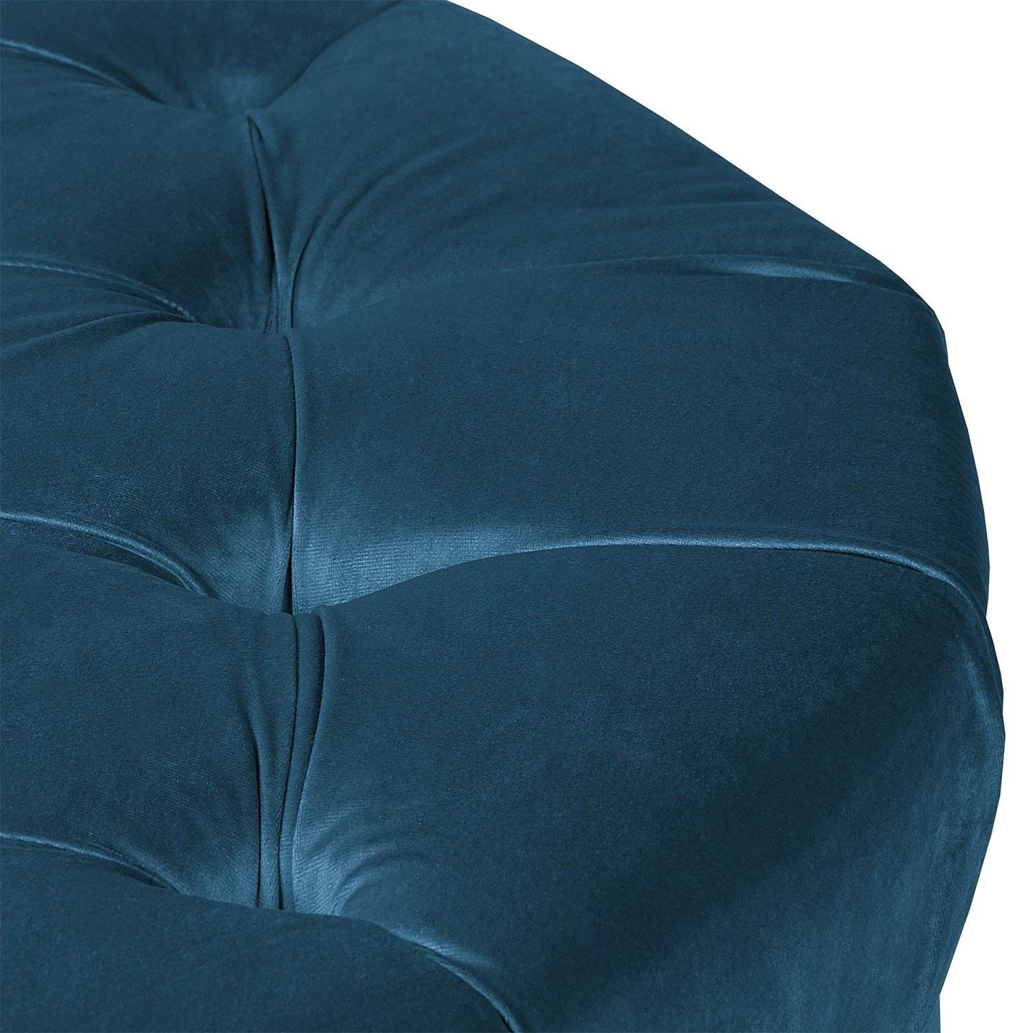 Ridgevalley Polsterhocker Dale - Samt Ravi: Marineblau 6 Ridgevalley Polsterhocker Dale - Samt Ravi: Marineblau – Bild 6