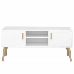 Steens TV-Lowboard Pavona - Weiß / Eiche -WOHNZIMMERMÖBEL Verkäufe 1000270004 210527 14182000004 DETAILS P000000001000270004