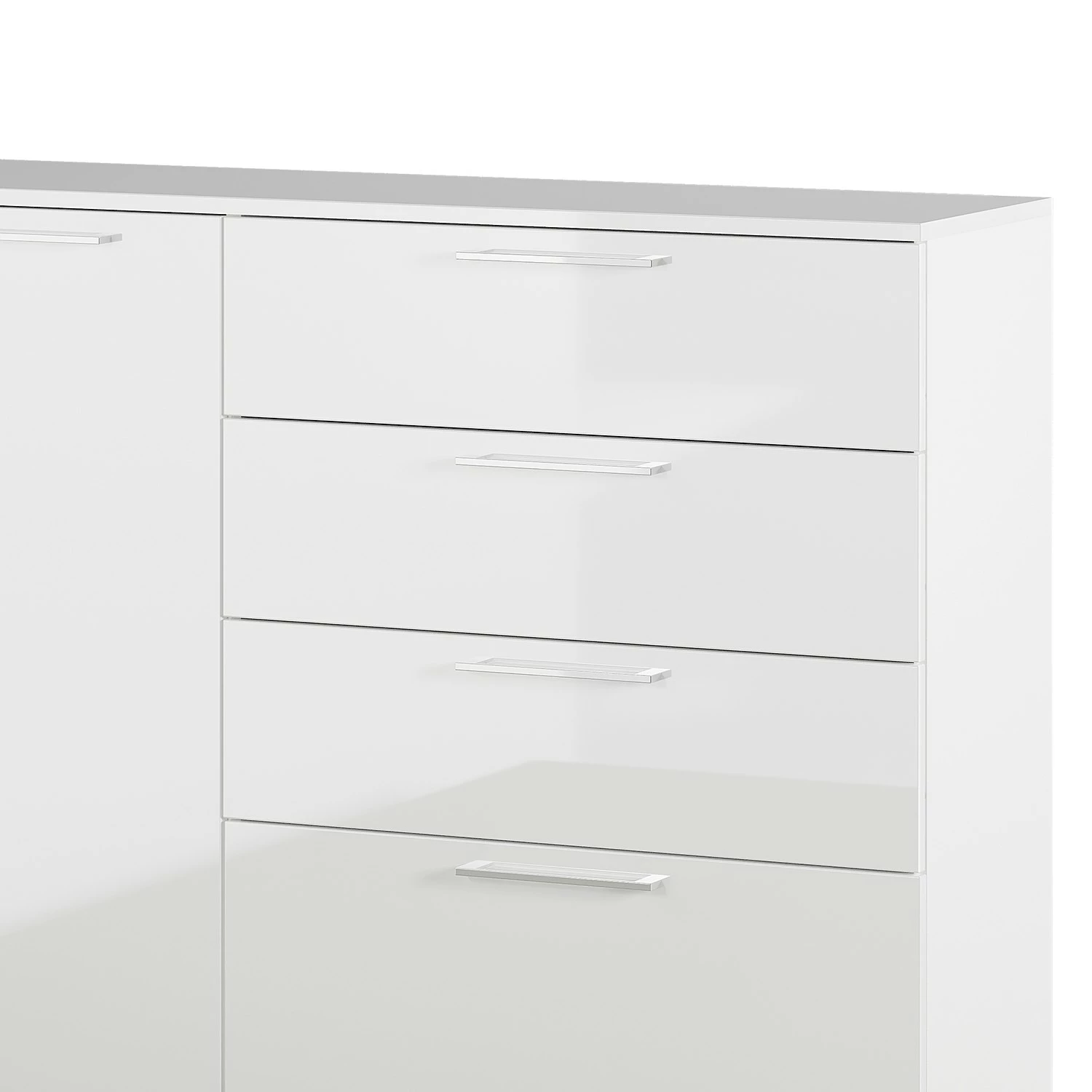 Germania Sideboard Sunnyvale - Hochglanz Weiß / Matt Weiß - Breite: 186 cm 6 Germania Sideboard Sunnyvale - Hochglanz Weiß / Matt Weiß - Breite: 186 cm – Bild 6