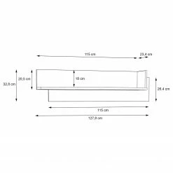 Norrwood Wandregal Boyd I - Eiche Dekor / Weiß -WOHNZIMMERMÖBEL Verkäufe 1000270213 210609 06153800033 SKETCH DETAILS P000000001000270213 sketch