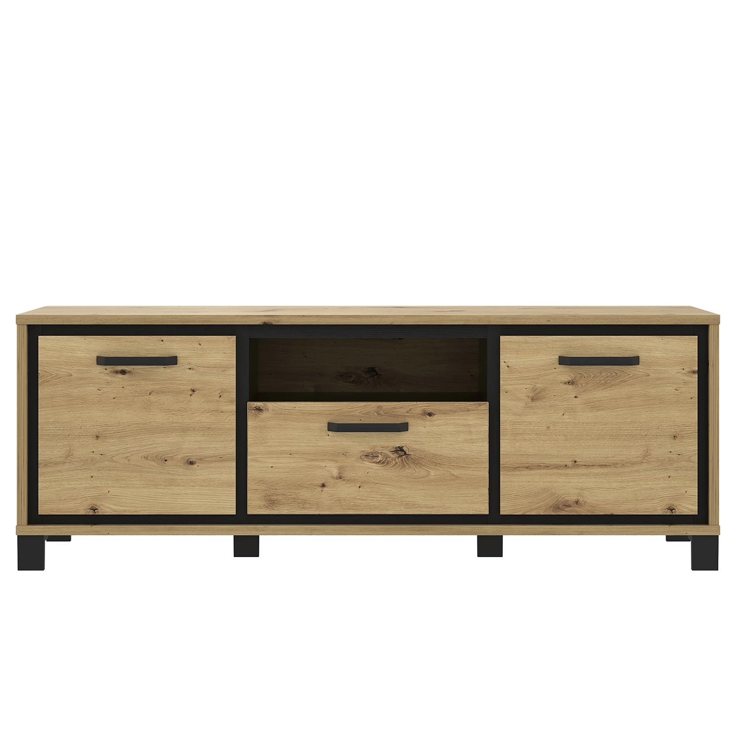 Red Living TV-Lowboard Egan - Eiche Artisan Dekor / Eiche Schwarz Dekor 6 Red Living TV-Lowboard Egan - Eiche Artisan Dekor / Eiche Schwarz Dekor – Bild 6