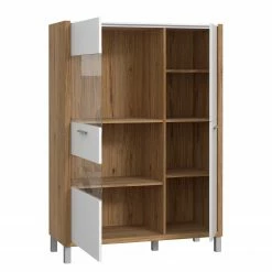 Norrwood Highboard Boyd III - Weiß / Eiche Dekor 15 Norrwood Highboard Boyd III - Weiß / Eiche Dekor -WOHNZIMMERMÖBEL Verkäufe 1000270229 210609 06155500127 DETAILS P000000001000270229