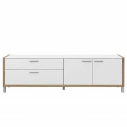 Norrwood TV-Lowboard Boyd II - Weiß / Eiche Dekor 12 Norrwood TV-Lowboard Boyd II - Weiß / Eiche Dekor -WOHNZIMMERMÖBEL Verkäufe 1000270232 210609 06155600153 DETAILS P000000001000270232