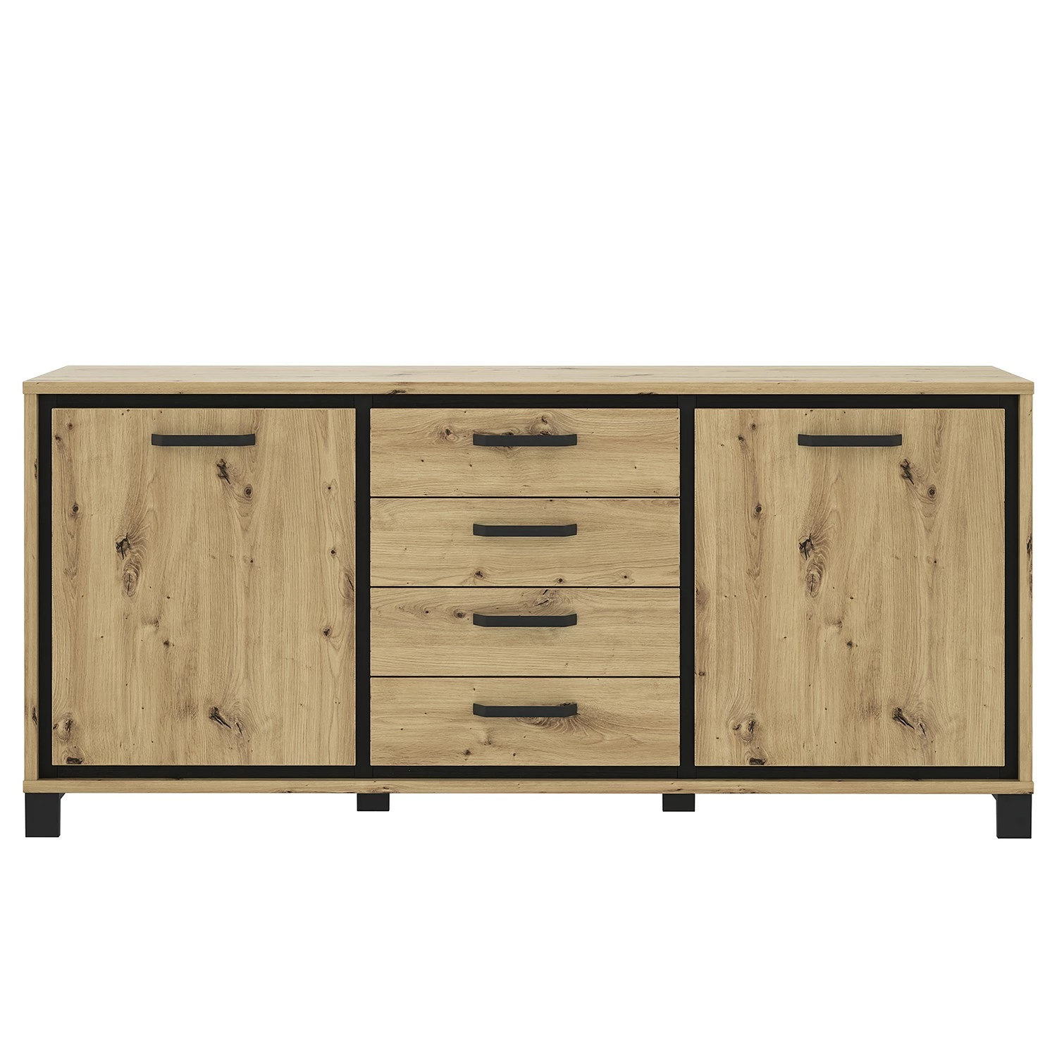 Red Living Sideboard Egan I - Eiche Artisan Dekor / Eiche Schwarz Dekor 5 Red Living Sideboard Egan I - Eiche Artisan Dekor / Eiche Schwarz Dekor – Bild 5