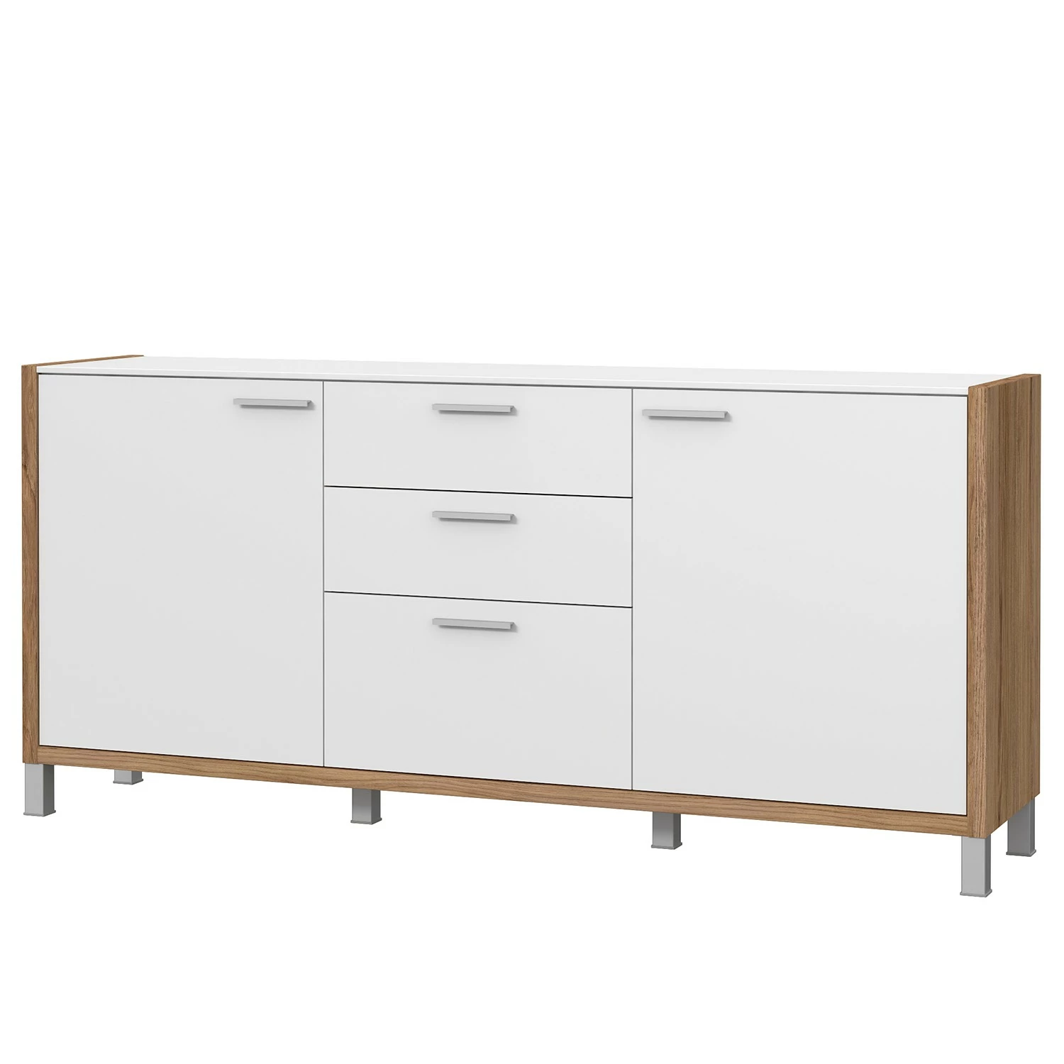 Norrwood Sideboard Boyd I - Weiß / Eiche Dekor 1 Norrwood Sideboard Boyd I - Weiß / Eiche Dekor