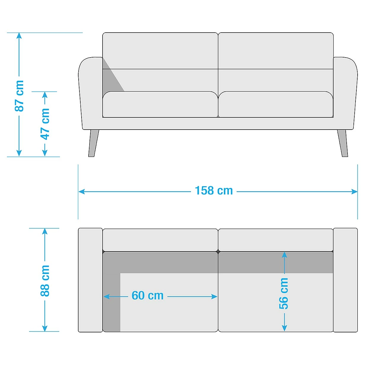 Norrwood Sofa Lucinda I (2-Sitzer) - Webstoff Hanabi: Creme - Beige 8 Norrwood Sofa Lucinda I (2-Sitzer) - Webstoff Hanabi: Creme - Beige – Bild 8