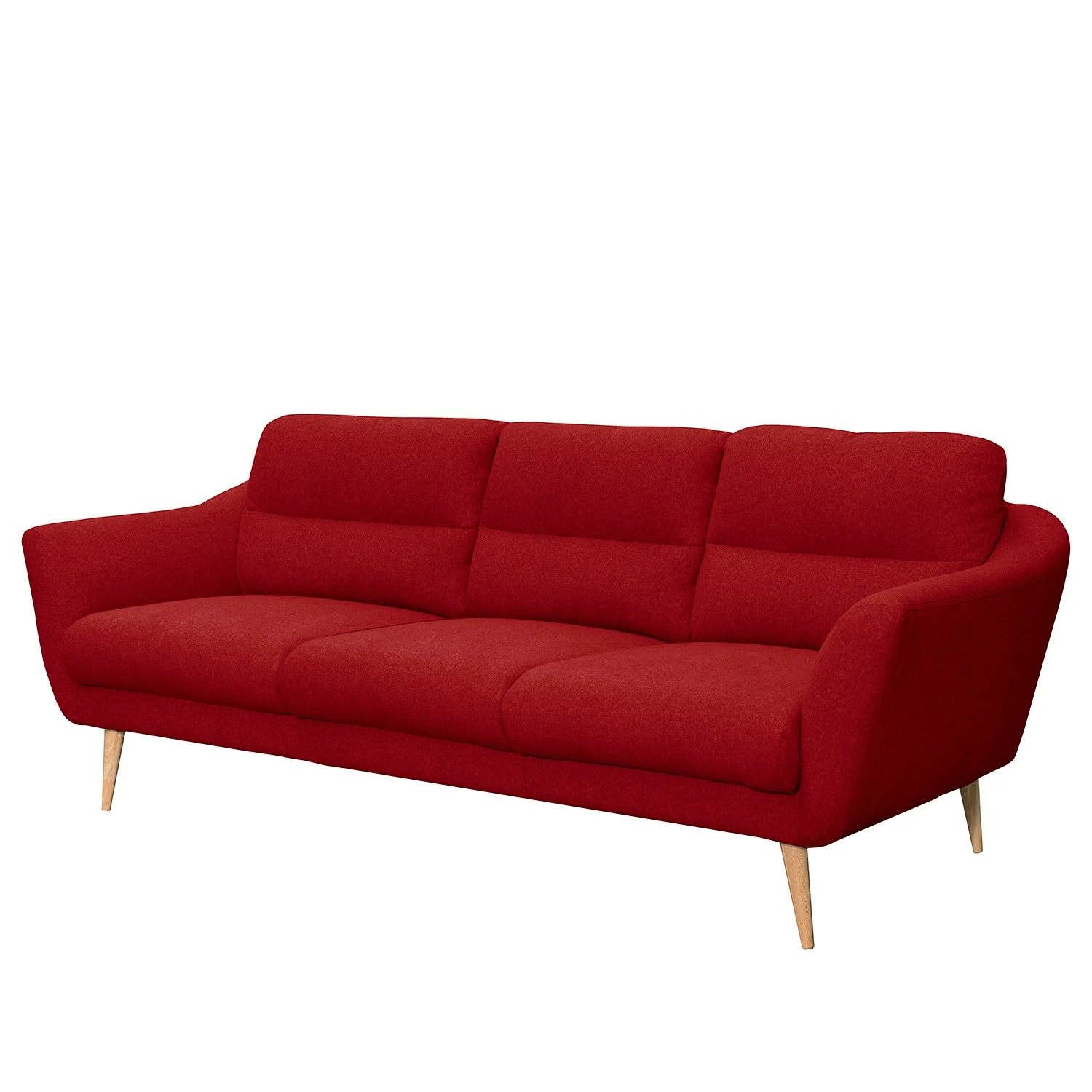 Norrwood Sofa Lucinda I (3-Sitzer) - Webstoff - Webstoff Hanabi: Rot - Beige 1 Norrwood Sofa Lucinda I (3-Sitzer) - Webstoff - Webstoff Hanabi: Rot - Beige
