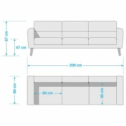 Norrwood Sofa Lucinda I (3-Sitzer) - Webstoff - Webstoff Hanabi: Rot - Beige 15 Norrwood Sofa Lucinda I (3-Sitzer) - Webstoff - Webstoff Hanabi: Rot - Beige -WOHNZIMMERMÖBEL Verkäufe 1000270309 210611 10095000549 SKETCH DETAILS P000000001000270309 sketch