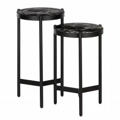 Studio Copenhagen Beistelltisch Abee I (2er-Set) - Marmor Schwarz Dekor / Schwarz 19 Studio Copenhagen Beistelltisch Abee I (2er-Set) - Marmor Schwarz Dekor / Schwarz -WOHNZIMMERMÖBEL Verkäufe 1000270348 220809 030 DETAILS P000000001000270348