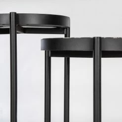 Studio Copenhagen Beistelltisch Abee I (2er-Set) - Marmor Schwarz Dekor / Schwarz 22 Studio Copenhagen Beistelltisch Abee I (2er-Set) - Marmor Schwarz Dekor / Schwarz -WOHNZIMMERMÖBEL Verkäufe 1000270348 220809 060 DETAILS P000000001000270348