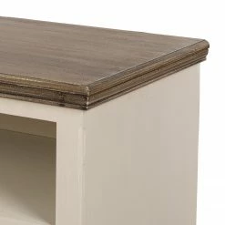 Ridgevalley TV-Lowboard Pua - Eukalyptus massiv - Cremeweiß / Braun -WOHNZIMMERMÖBEL Verkäufe 1000270686 210602 06133100117 DETAILS P000000001000270686