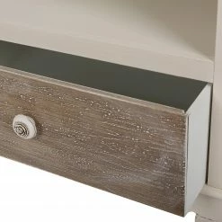 Ridgevalley TV-Lowboard Pua - Eukalyptus massiv - Cremeweiß / Braun -WOHNZIMMERMÖBEL Verkäufe 1000270686 210602 06133100120 DETAILS P000000001000270686