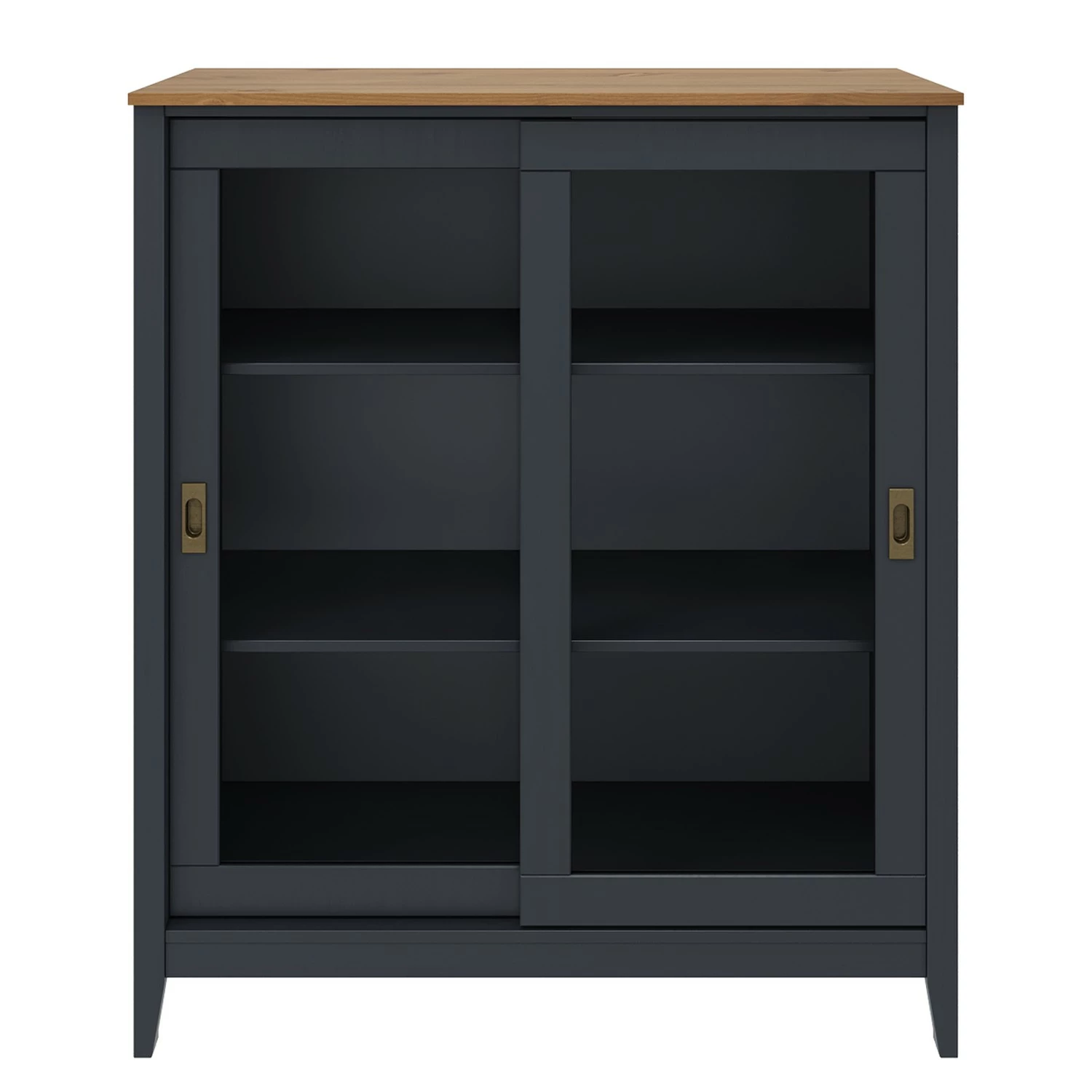 Maison Belfort Wohnwand Rivery II (4-teilig) - Kiefer massiv - Anthrazit 2 Maison Belfort Wohnwand Rivery II (4-teilig) - Kiefer massiv - Anthrazit – Bild 2