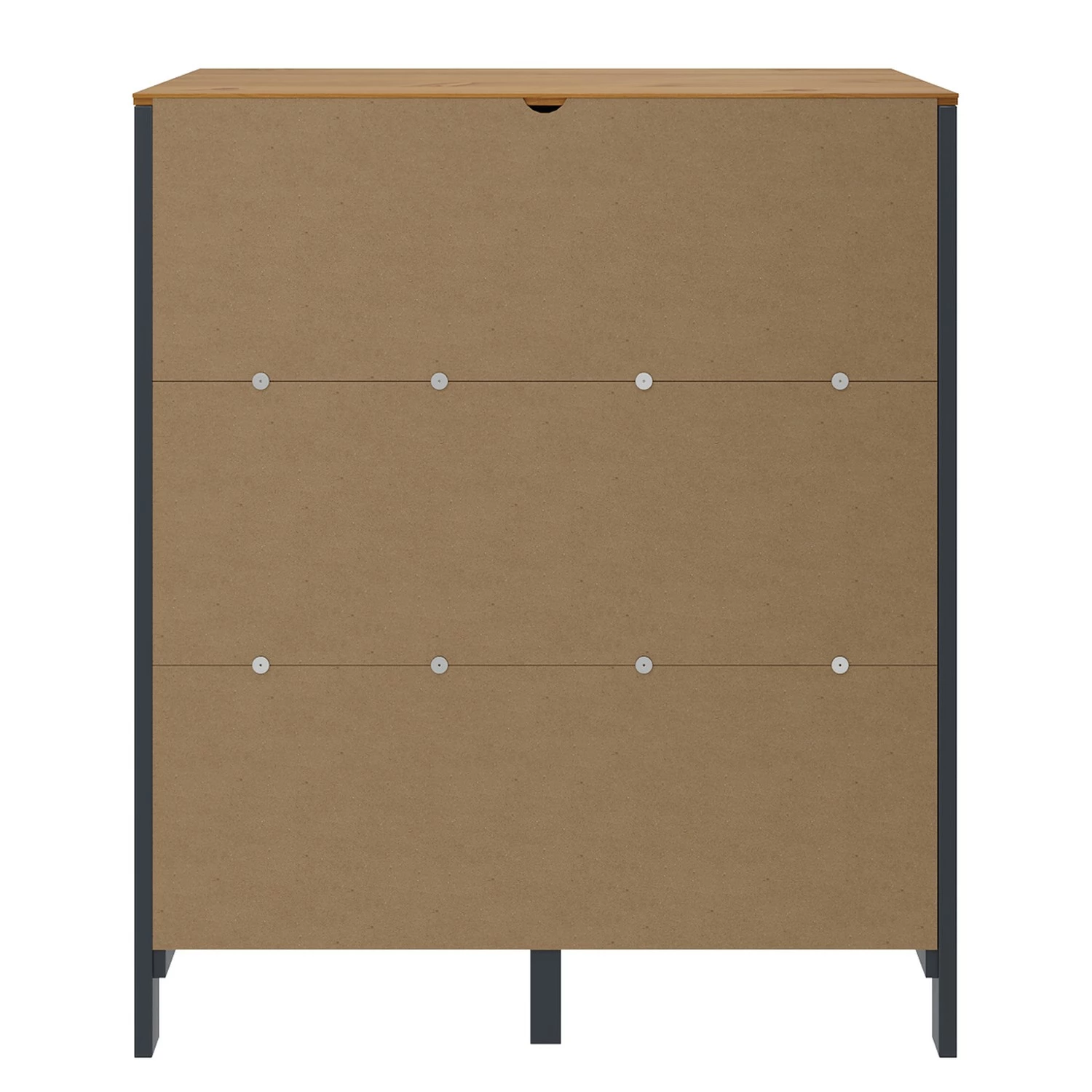 Maison Belfort Wohnwand Rivery II (4-teilig) - Kiefer massiv - Anthrazit 5 Maison Belfort Wohnwand Rivery II (4-teilig) - Kiefer massiv - Anthrazit – Bild 5