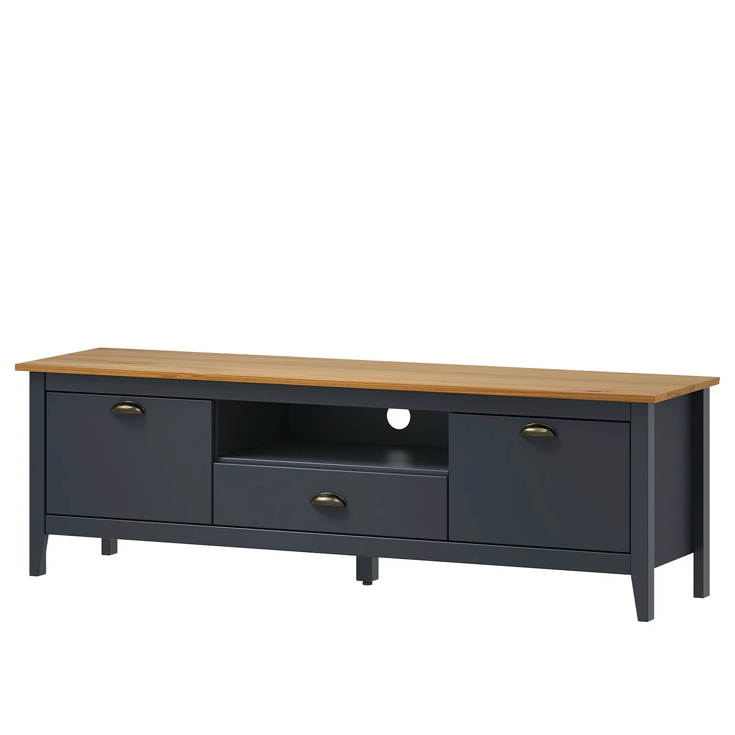 Maison Belfort Wohnwand Rivery II (4-teilig) - Kiefer massiv - Anthrazit 8 Maison Belfort Wohnwand Rivery II (4-teilig) - Kiefer massiv - Anthrazit – Bild 8