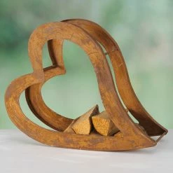 Boltze Kaminholzregal Heart - Metall - Braun -WOHNZIMMERMÖBEL Verkäufe 1000270748 210709 14011600008 MOOD DETAILS P000000001000270748 mood