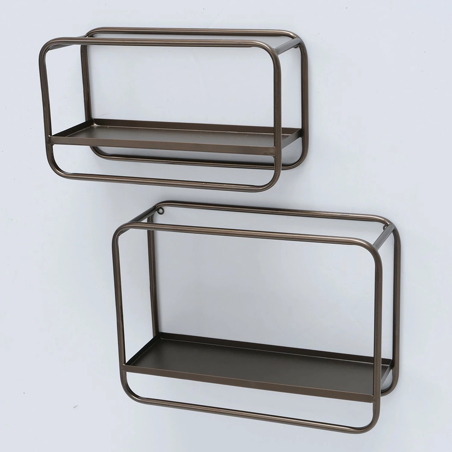 Boltze Wandregal Bruni (2er-Set) - Metall - Braun 2 Boltze Wandregal Bruni (2er-Set) - Metall - Braun – Bild 2