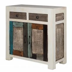 Wolf-Möbel Kommode Goa White - Mango teilmassiv - Mango Vintage Weiß