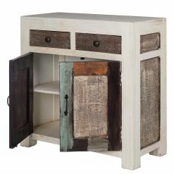 Wolf-Möbel Kommode Goa White - Mango teilmassiv - Mango Vintage Weiß -WOHNZIMMERMÖBEL Verkäufe 1000271076 220406 030 DETAILS P000000001000271076